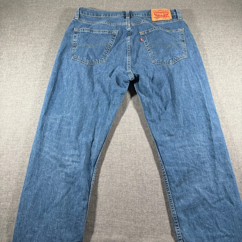 Levi's 505 Regular Fit Jeans Mens 34x30 Blue Straight Leg Denim Pants